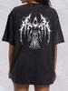 Batman Themed Vintage Washed Oversized Street Style Casual Couple T-shirt - Y2K Summer Aesthetic Top, Breathable Fabric