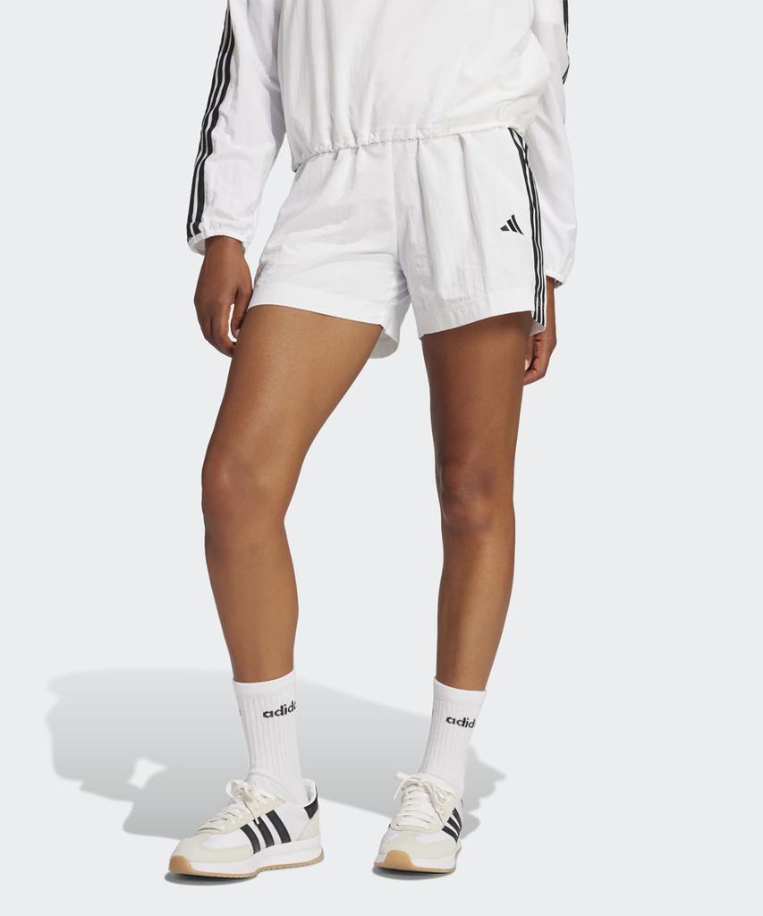 ADIDAS Essentials 3-Stripe Lifestyle Woven Shorts - White:Black / Je1310