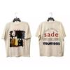 Hot American Vintage 1993 Sade Love Tour 1993 Graphic Print T-Shirt Summer New Tee Men Women Streetwear Harajuku Fashion Loose Casual Oversized Top