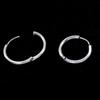 1Pc Smooth Piercing Round Earring Silver Color Stainless Steel Simple Men Earring for Shopping