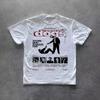 Fallen Dog T-shirt | 90s Retro Crime Movie Pattern T-shirt for Men, Summer New Casual Unisex