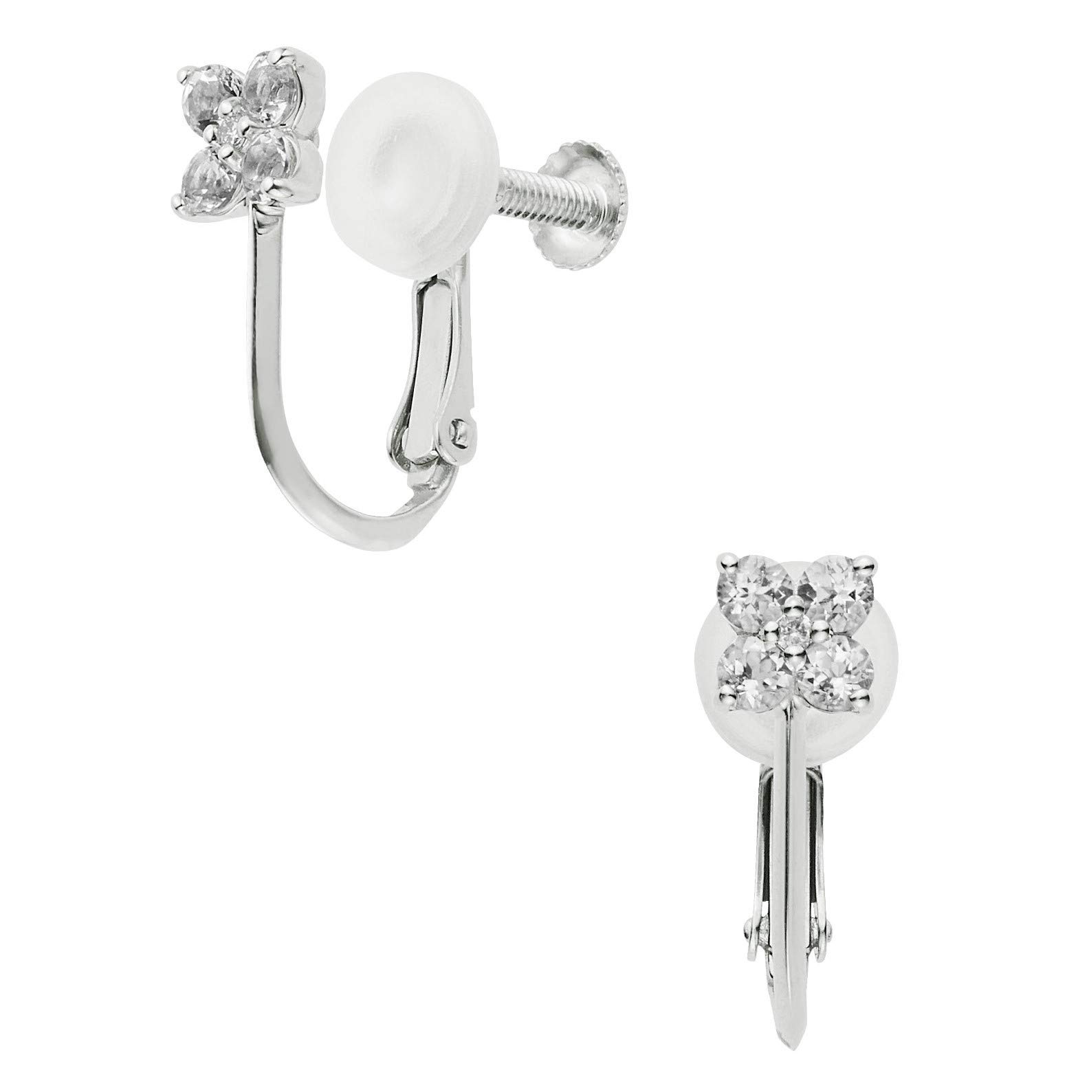 

Earrings AJBE2360 TH K10 White Cold Flower [Official] [Vendome Aoyama]