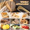 Coupe-Pain Archet Acier Inoxydable Coupe-Pain au Levain avec Manche en Bois Coupe-Bagel Dentelé Outil Coupe-Pain Remplaçable
