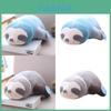 Adorable Sloth Plush Toy Pillow For Kids And Girls Short Plush And Pp Cotton Stuffed Blue And Grey