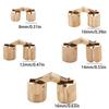 2Pcs Metal Furniture Hinge Cylindrical Cabinet Concealed Door Hinges Furniture Hardware for Wood Box Handicrafts