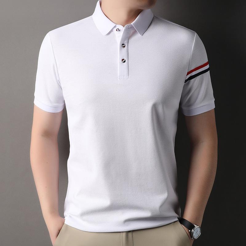 Polo Shirt, Thin Casual Summer Wear, Loose Half-Sleeved Clothes, T-Shirt, Men'S Clothing, Mid-To-High-End Breathable