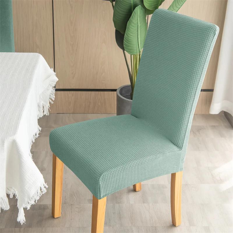 Waterproof Chair Cover Dining Room Stretch Chair Covers for M Large Chair Polar Fleece Seat Slipcovers for Party Wedding Home