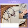 Retro Amber Exquisite Peace Lock Bracelet For Women Geometric Artistic Design