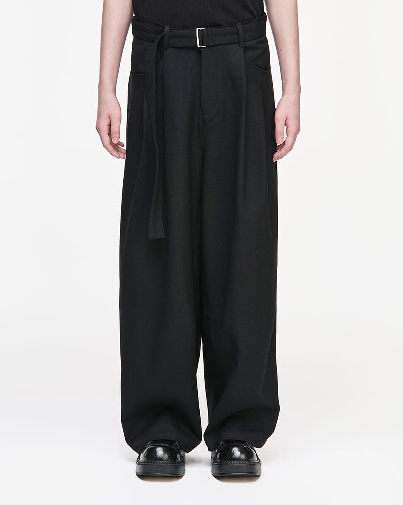 Songjio Homme Volume Curve Wide Pants Black Sh5Pt505Bk