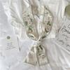 Korean Fashion New Women Twill Silk Scarf Binding Bag Handle Ribbon Hair Band Small Scarf Headband Handle Ribbon Scarf