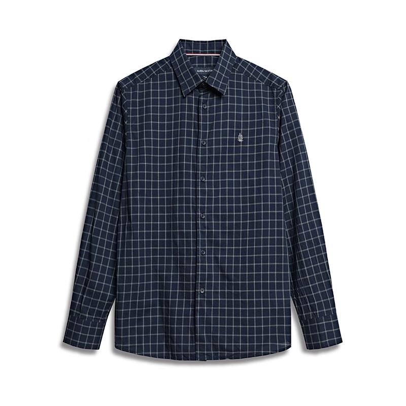 MARINA YACHTING Men's Slim Fit Washed Long Sleeve Shirt YW25WH021M