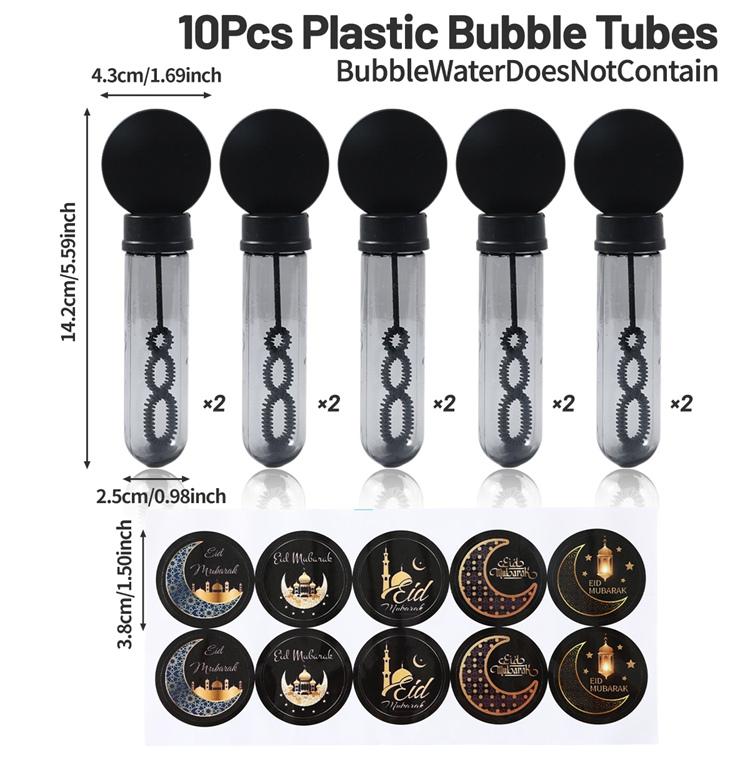 EID Mubarak Vareta de Bolhas Frasco de Sabão Tubo Decoração de Ramadã Para Casa 2025 Ramadan Kareem Festa Islâmica Muçulmana Eid Al Adha Presentes