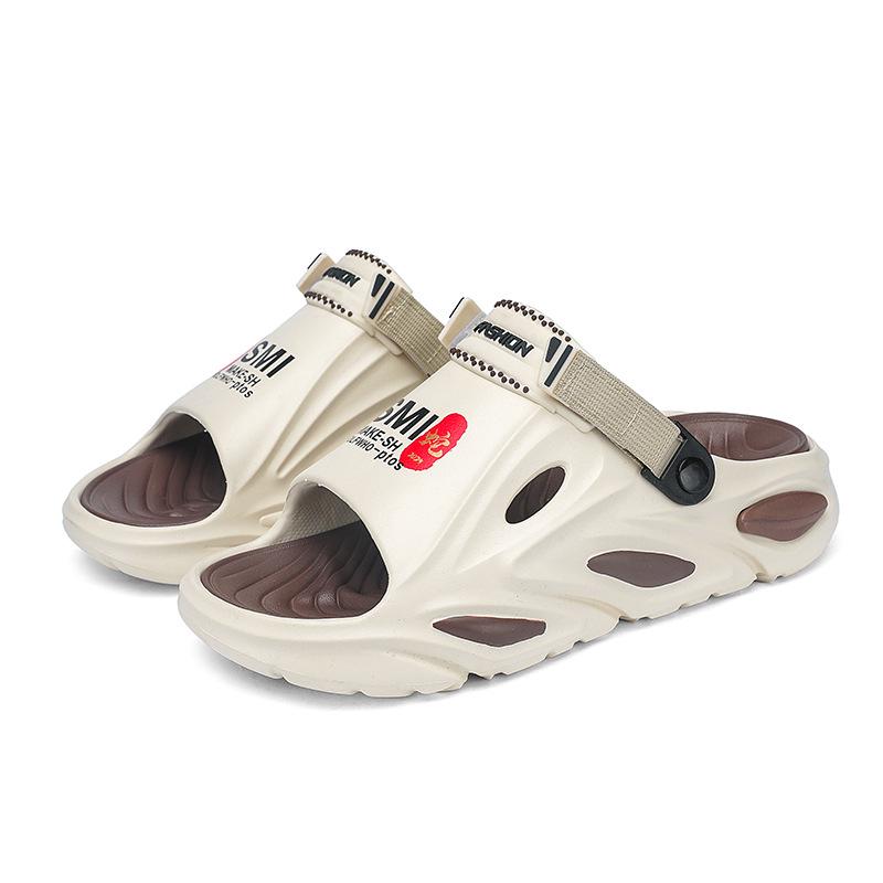 Men's 2025 Summer Non-Slip Height-Boosting Clog-Style Slippers: Outdoor, Odor-Resistant, Wear-Resistant, Breathable.