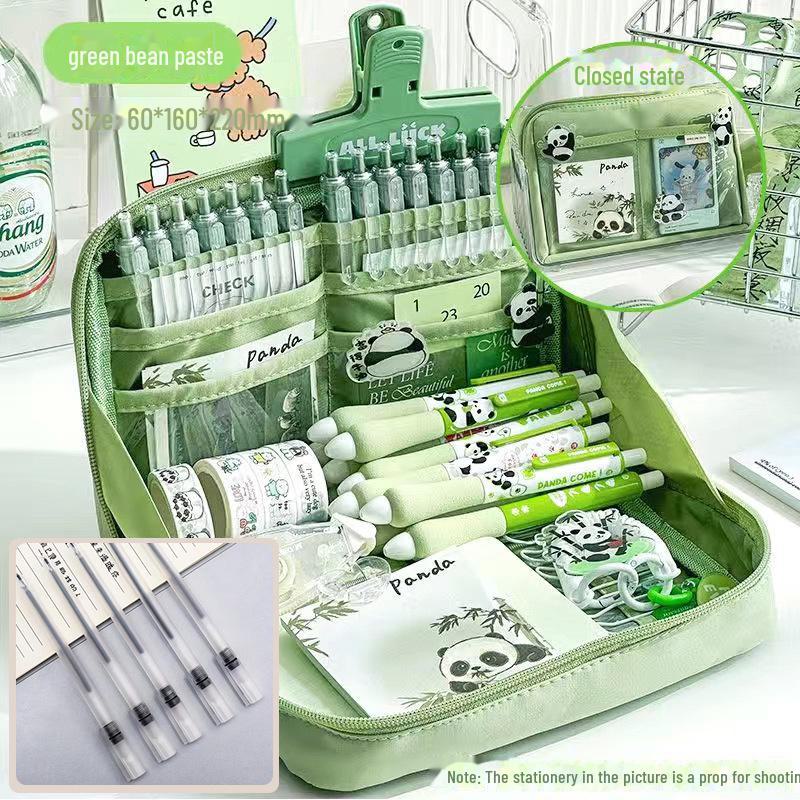 

Вместительный 12-слойный пенал для девочек — идеальный вариант для учеников младших и старших классов средней школы 5 gel pens