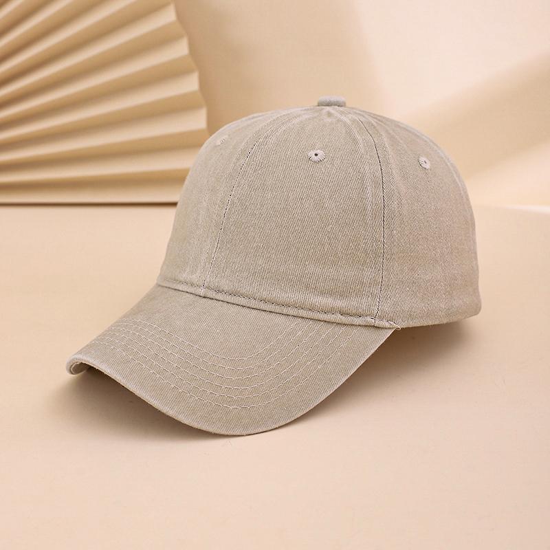 Cross-border Solid Color Glossy Washed Cotton Baseball Cap, Soft Top Adjustable Baseball Cap, Couple Style Fashionable Matching