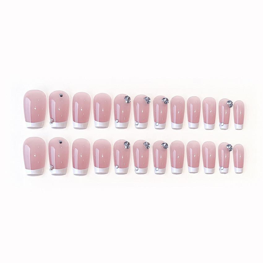 Handworn Nail Fashion Simple Small Fresh Exquisite Rhinestone Nail Style Patch