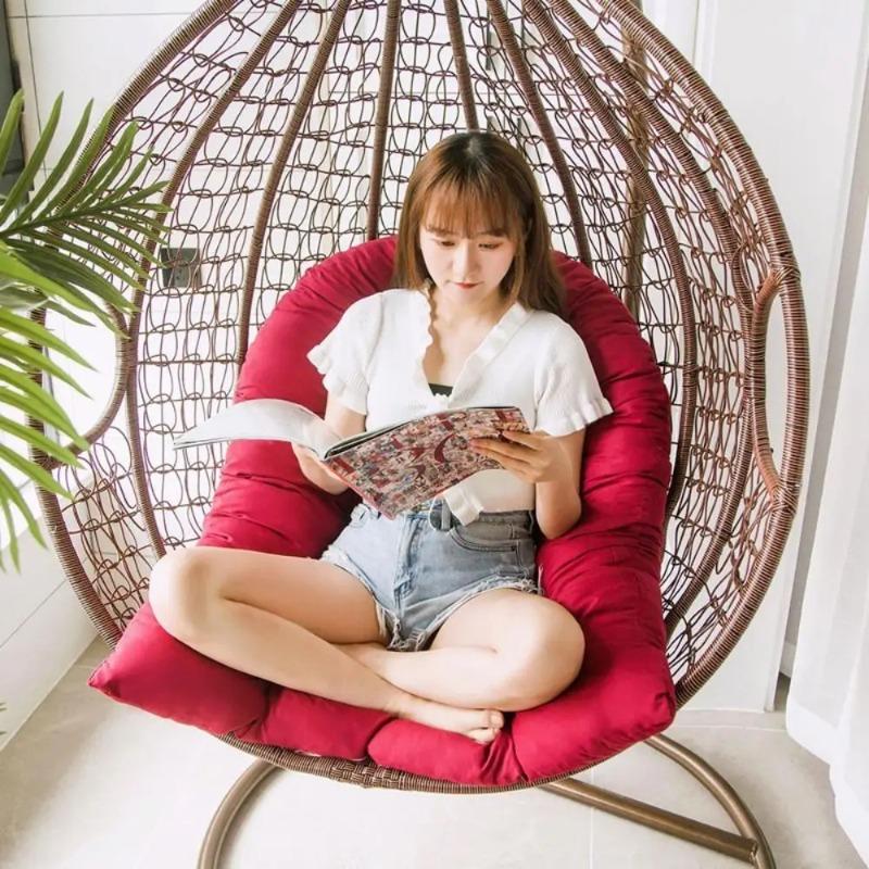 Balcony Egg Chair Cushion Seat Pad Swing Hanging Chair Mat Pillow Patio Garden Outdoor Thickened Hammock Rocking Chair Seat