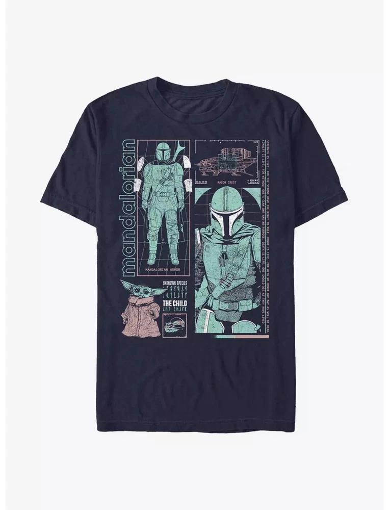Star Wars The Unisexdalorian The Child Unisexdo Info Back TShirt Unsiex Navy S