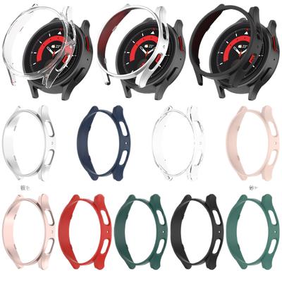 Hohle PC-Schutzhülle für Samsung Galaxy Watch 5 pro 45mm 40mm 44mm Rahmen Hartschale Druck Schutzhülle Hüllen Bumper