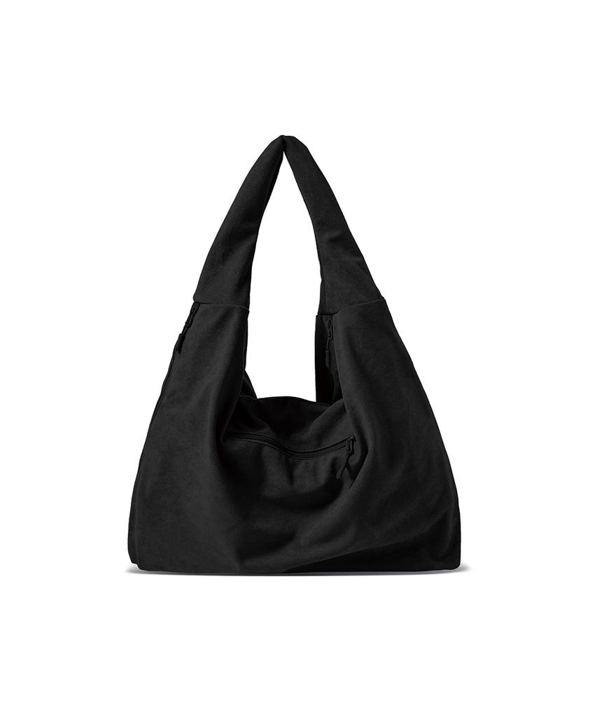 The Green Lab All Day Suede Maxi Shoulder Bag [Black]