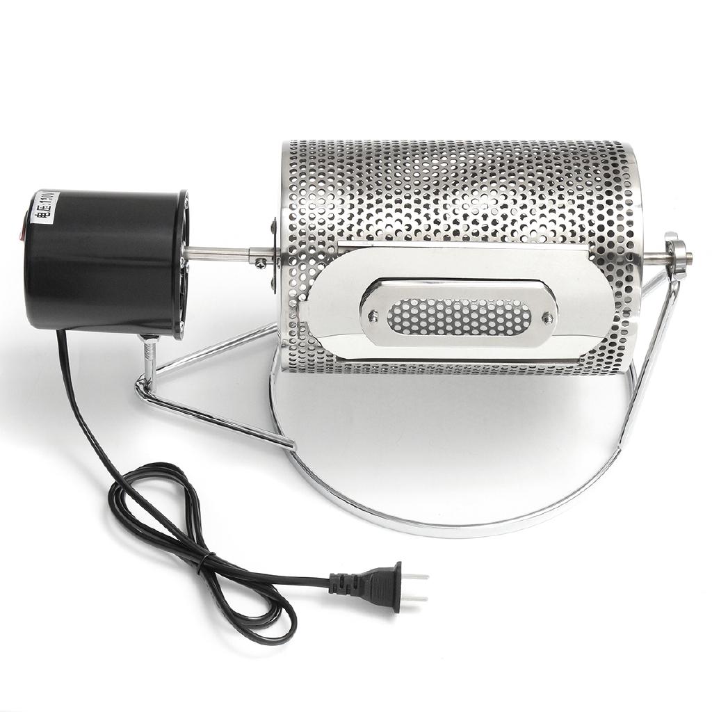 AU 220V Elektrická pražička kávových zrn Domácí kuchyňský stroj Pečení Pražení + Podnos