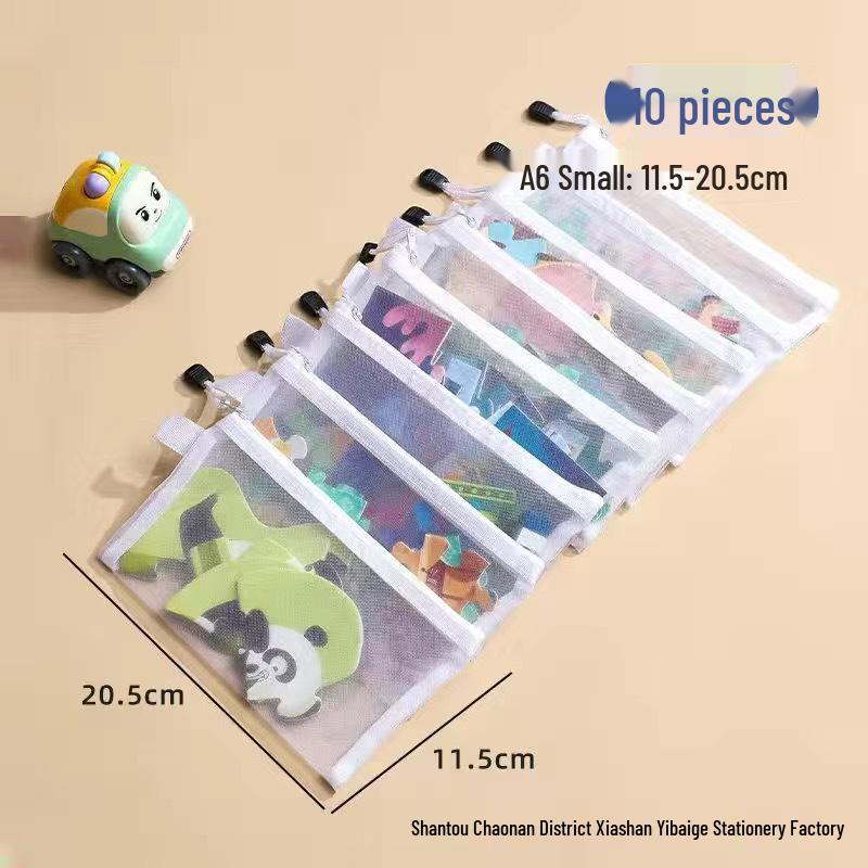Lego Storage Bag for Children's Building Blocks, Transparent with Zipper