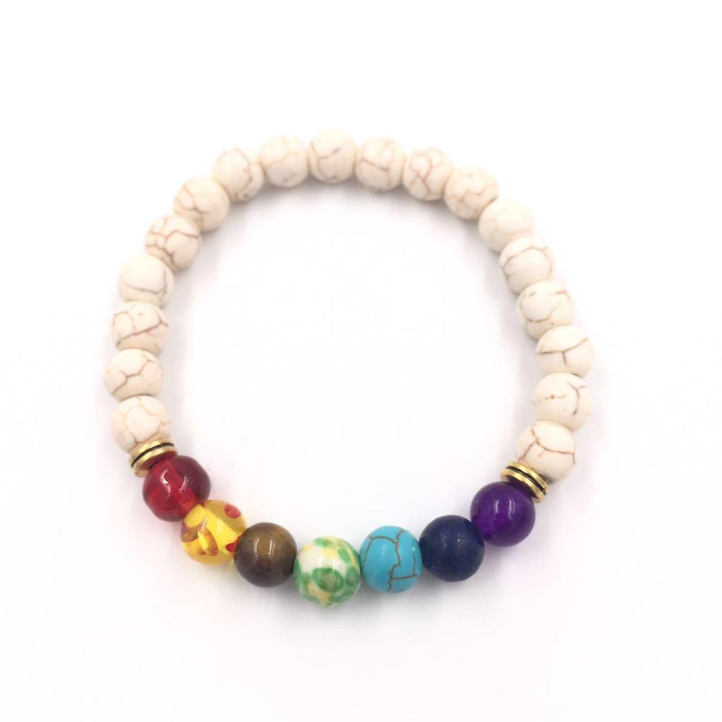 Handmade Matte Stone & Silver Lion Bracelet with 8mm Dragon Pattern Prayer Beads