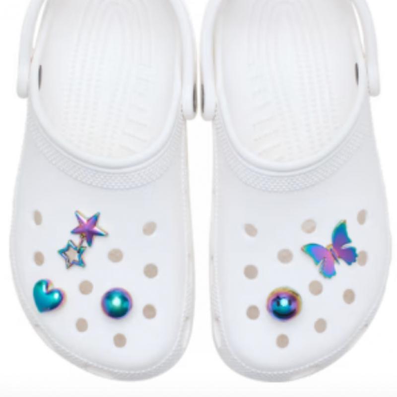 Crocs Jibbitz 5 Set Iridescent Meta