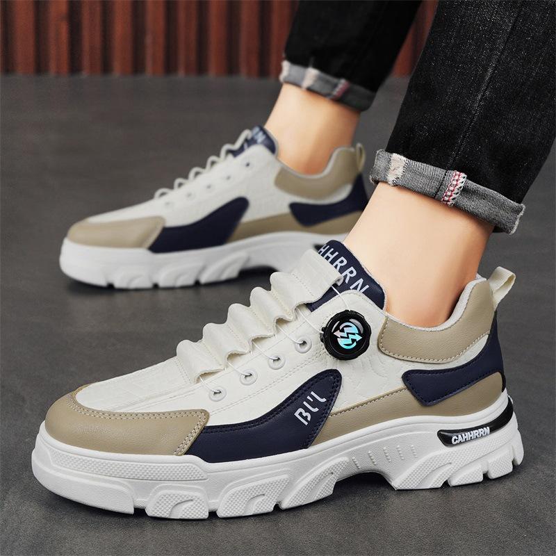 Low-top Martin shoes men's outdoor tooling trendy shoes men's autumn and winter 2024 new casual men's shoes rotating buttons