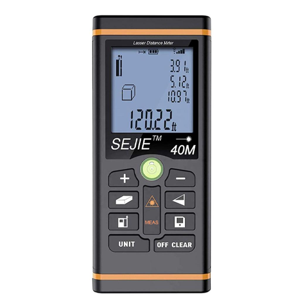 

LCD Distance Meter Indoor Outdoor Distance Measuring Tool Digital Range Finder Handheld Diastimeter 60m 40M чёрный