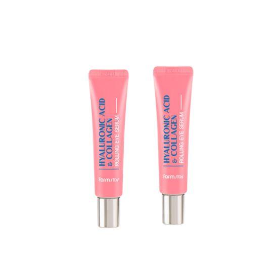 

Farmstay Hyaluronic Acid & Collagen Rolling Eye Serum Hydrating & Firming Care 25ml x2