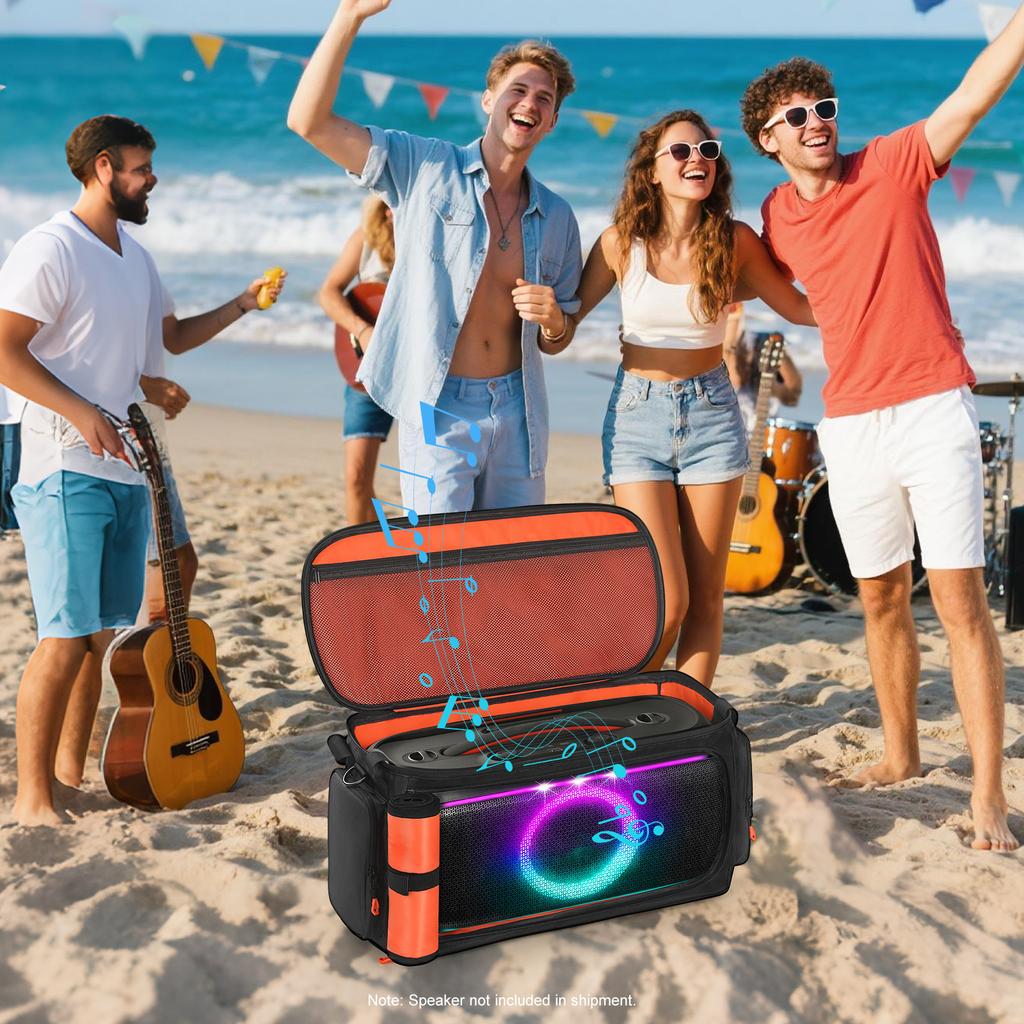 Geantă de transport pentru boxă portabilă, geantă de protecție rezistentă la șocuri cu curea de umăr pentru accesorii boxe JBL PartyBox On The Go 2