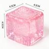 Eiswürfel-Quetschspielzeug in Flash-Würfel-Form mit schwebendem Glitzer, weiche Textur, toll für den Schreibtisch, persönliches Geschenk oder Weihnachtsgeschenk