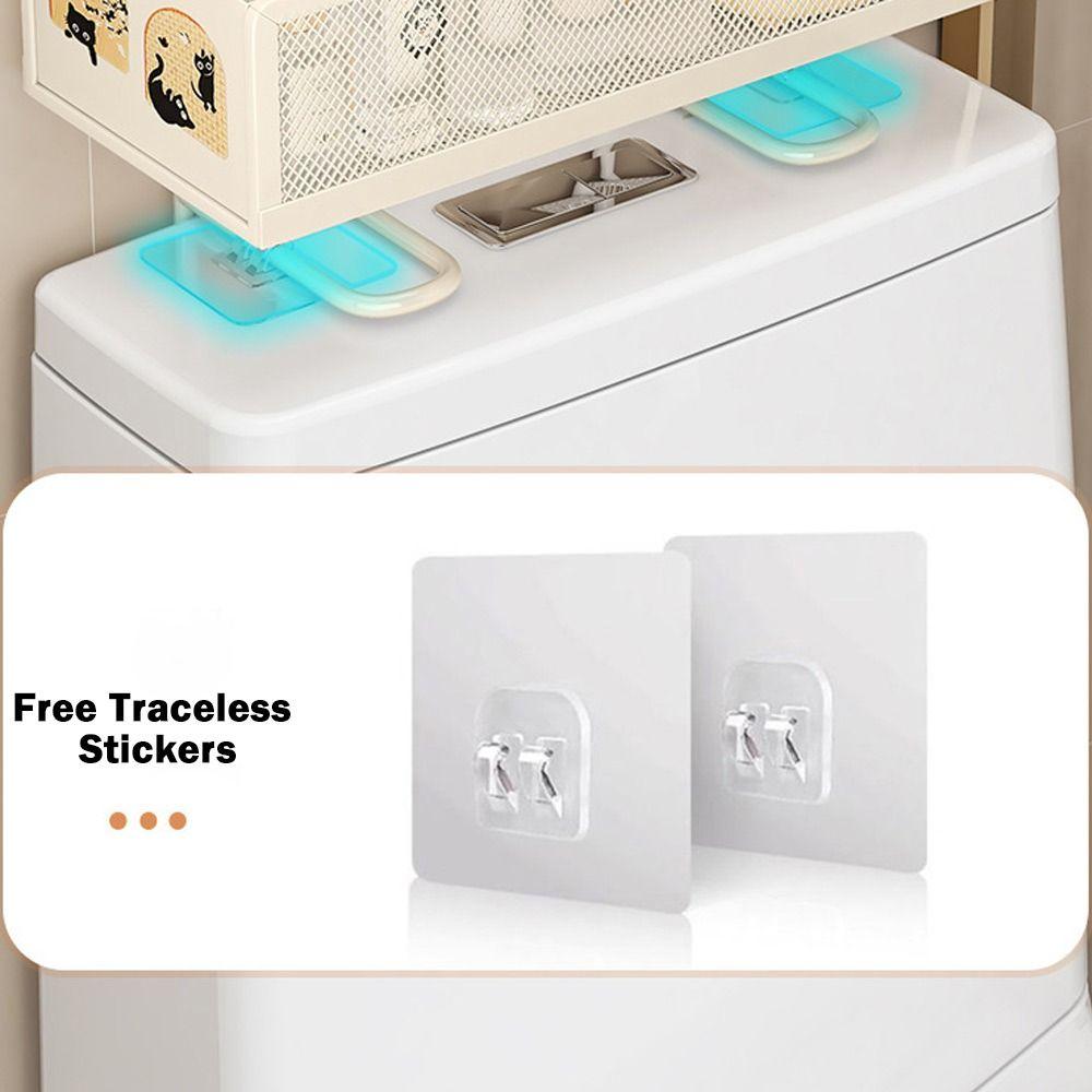 Shelves 1 Tier Toilet Storage Rack No Drilling Iron Over The Toilet Shelf Paper Holder Bathroom Storage Cabinet Bathroom