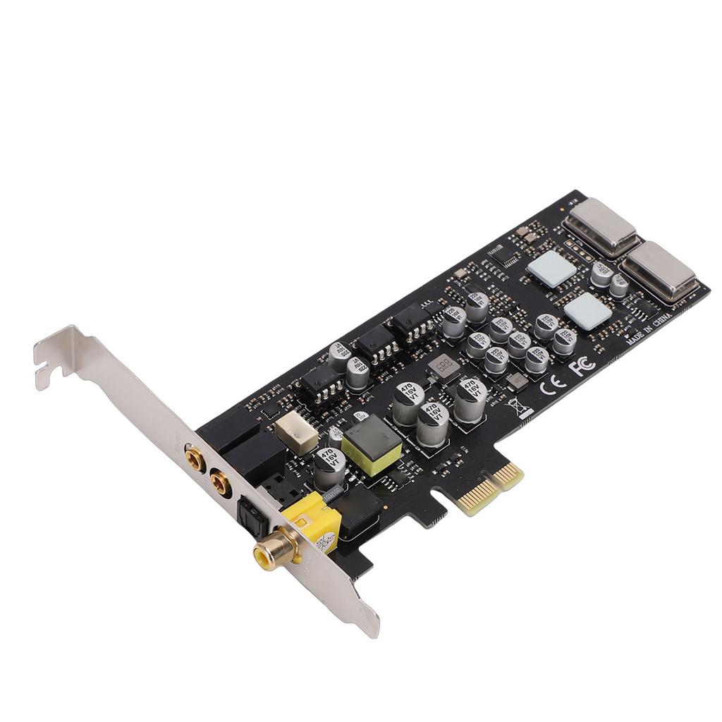 PCIE Sound Card 100dB SNR Multiple Interfaces High Sampling Rate HiFi PCI Express Sound Card with Low Profile Bracket