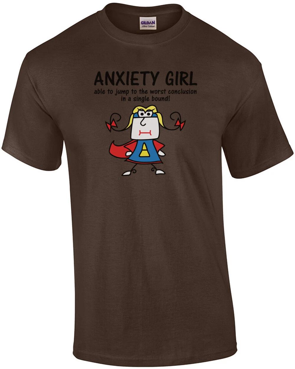 

Anxiety girl - able to jump to the worst conclusion in a single bound! - Funn... L