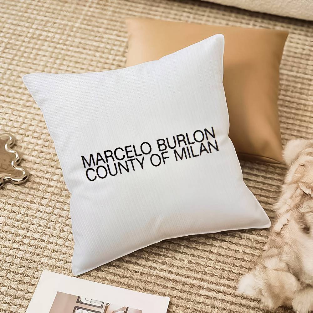 M-Marcelo B-Burlon Pillow Case Anti-dustmite Invisible Zipper Sofa Bed