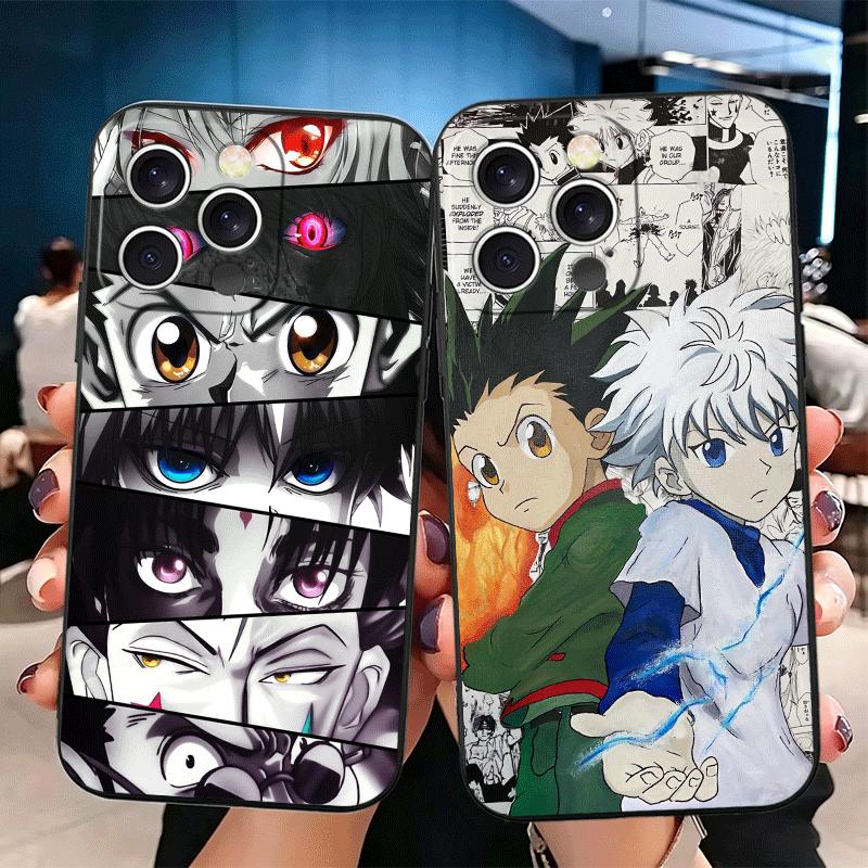 Hunter X-Hunters Anime Soft Phone Case for iPhone 16 16E 17 Air 15 Pro Max 14 Plus 13 Mini 11 12 7 Black Cover Back Shell