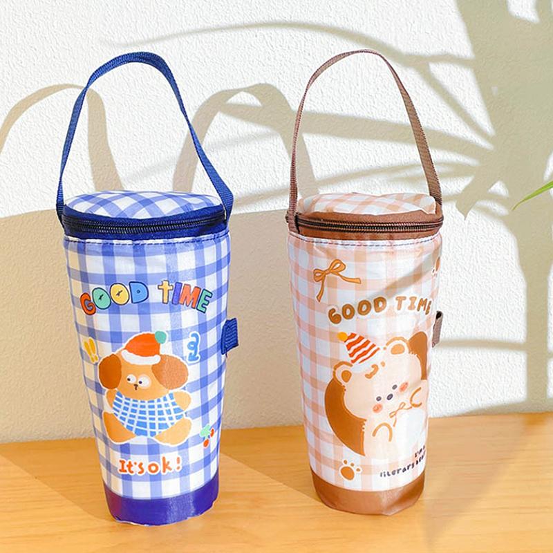 Portable Milk Tea Tote Bag Heat Preservation Bag Eco-Friendly Handbag Carrying Insulated Cup Cover Tumbler Cup Accessories