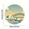 Vintage Metal Tin Sign Sydney Opera House Harbour Bridge Wall Art Decor