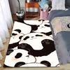 Niedlicher Panda-Druck Teppich für Schlafzimmer-Dekor – Weicher Weiß-Schwarz-Stil Geeignet für die Verwendung als Antirutsch für Wohnzimmer-Schlafzimmer-Sofas