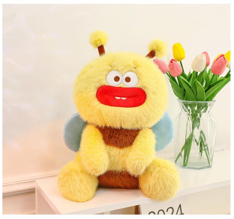 Adorable Bee Plush Toy Soft Cuddle Pillow For Kids And Girls 35cm To 90cm