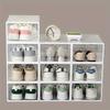15pcs Transparent Shoe Storage Boxes - Space-Saving Foldable Shoe Organizer, for Sneakers, Boots, and Shoes - Pp Material, Shoe Storage Organizer