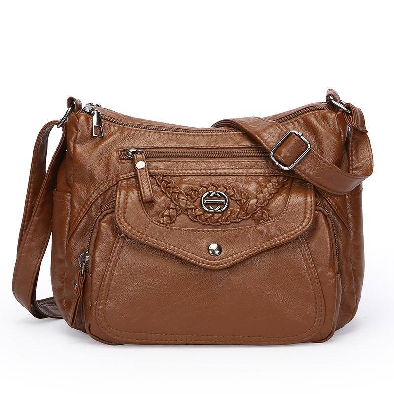 Multi Layer Minimalist Single Shoulder Diagonal Bag