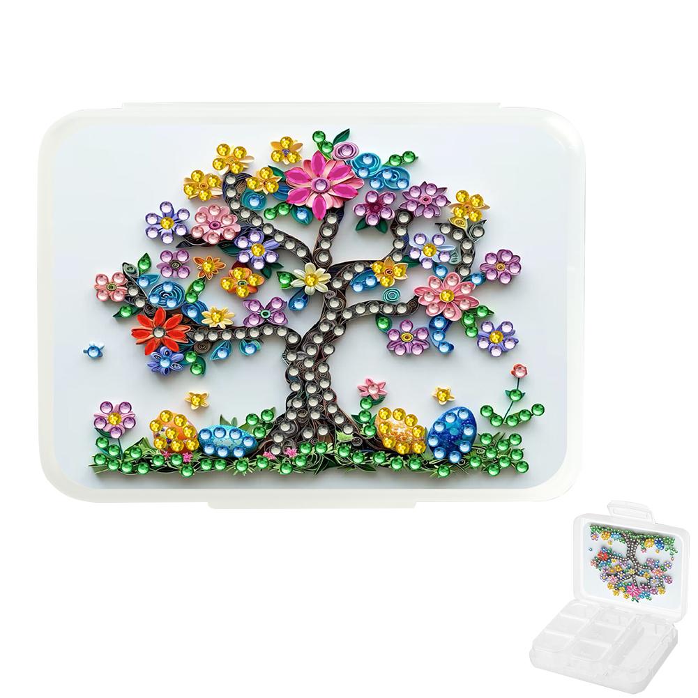 Diamond Art Pill Box Mini Travel Portable Storage Box Rectangular Medicine Box Diamond Painting DIY Blingbling Pill Case Pastill