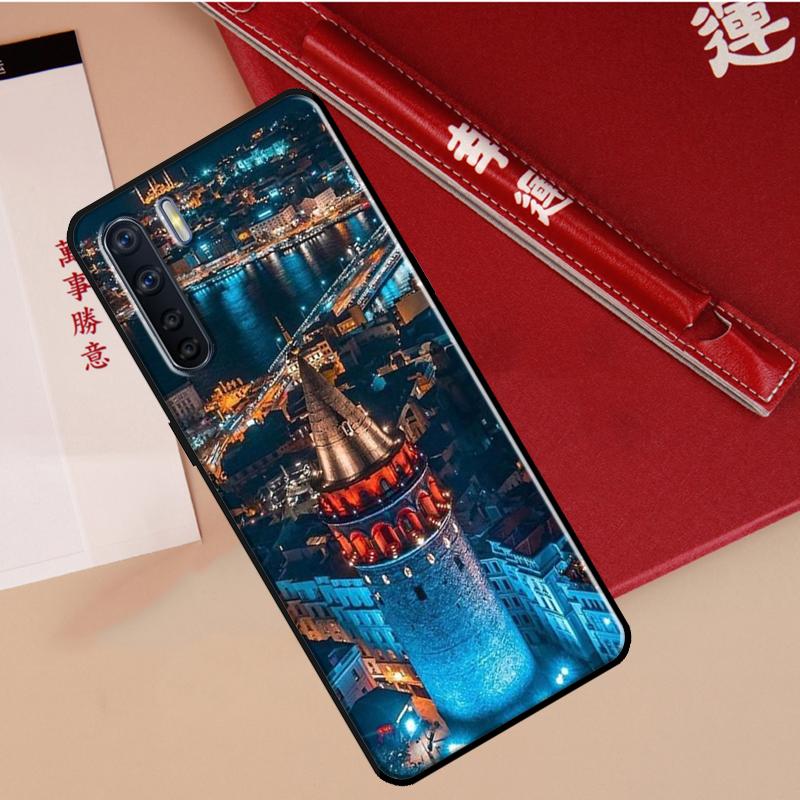 Turkey Istanbul Sceneary Building Case For Oppo A60 A98 A58 A78 A18 A38 A80 A40 A77 A57 A17 A74 A54 A94 A96 A76 A16 A15 A5 Pro