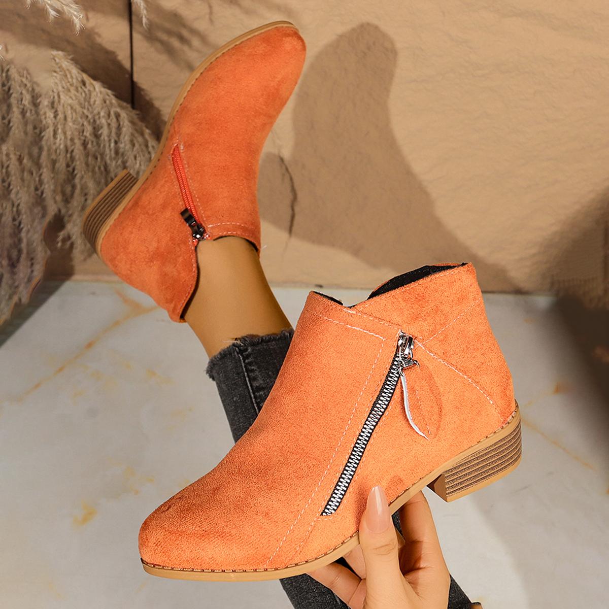 

Women Ankle Boots Autumn Low Heels Boots Platform Sexy Ladies Khaki Pumps Shoes New Winter Womens Boots 43