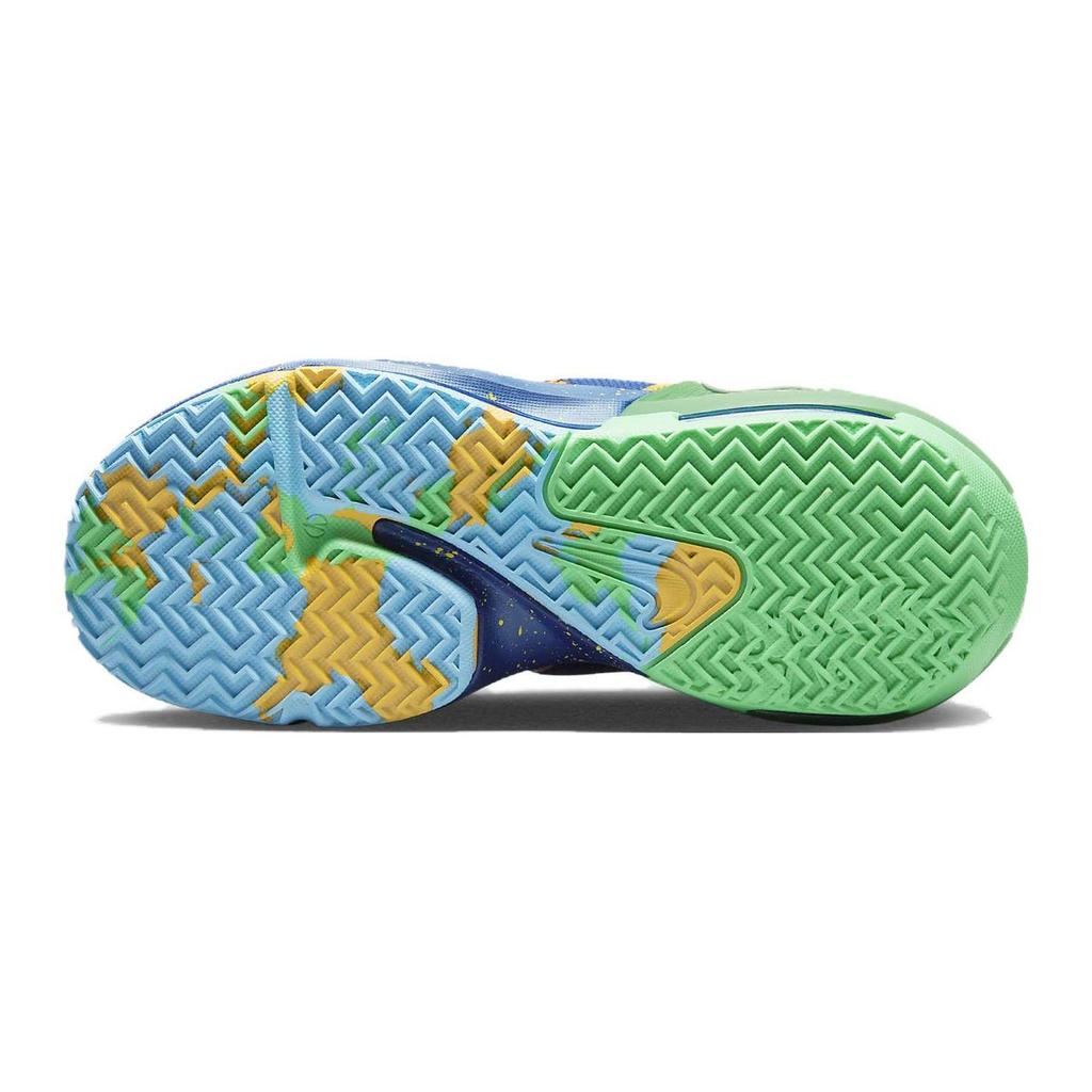 Nike Chaussures de Basketball LeBron Witness 7 GS Kaleidoscope Bleu Royal Profond Game Royal Algue Électrique Blanc DQ8650-400