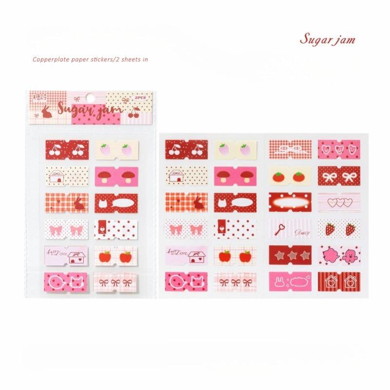 Decorative Stickers Romantic Stickers Cute Label Material Hand Account Collage Student Diary Marker Index Sticker