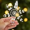 Pandantiv Fulg de Nea din Fier Forjat - Ornament pentru Bradul de Crăciun și Decorațiuni pentru Mall